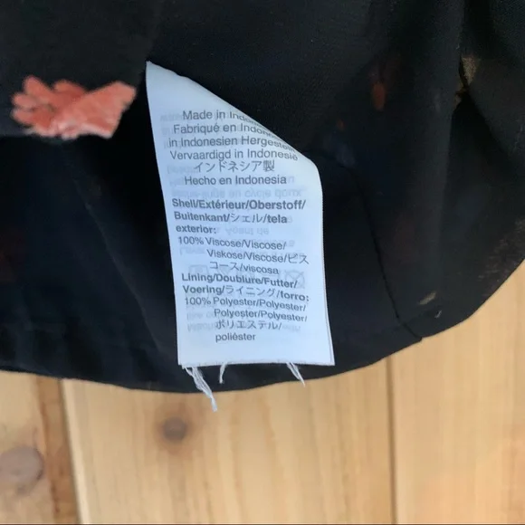 Madewell Size 8 Pressed Flower Button Down Cami Top - Picture 5 of 8